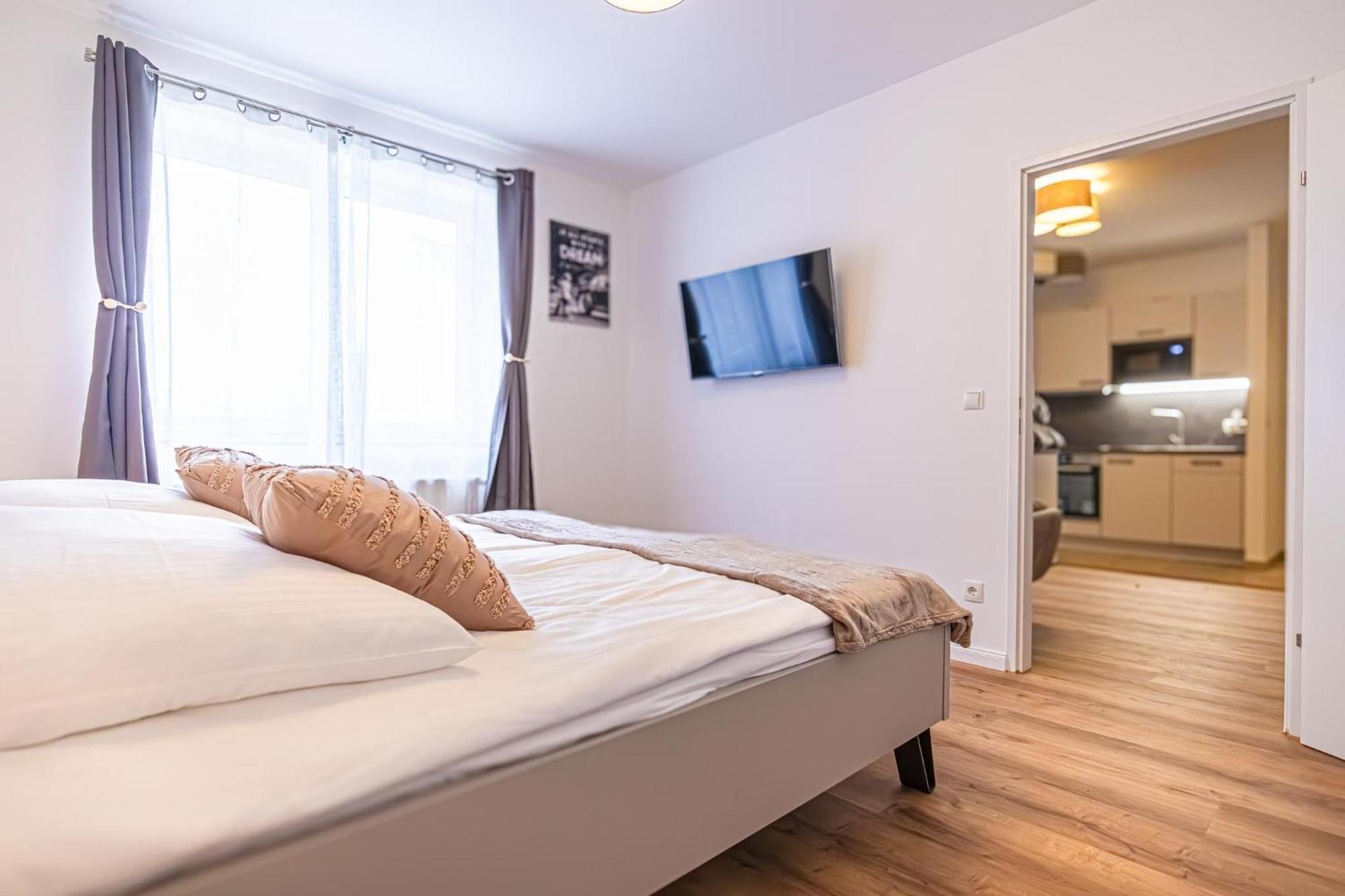 Charming 1Br And 1Lr Apt Modern Design Donaustadt Vienne Extérieur photo