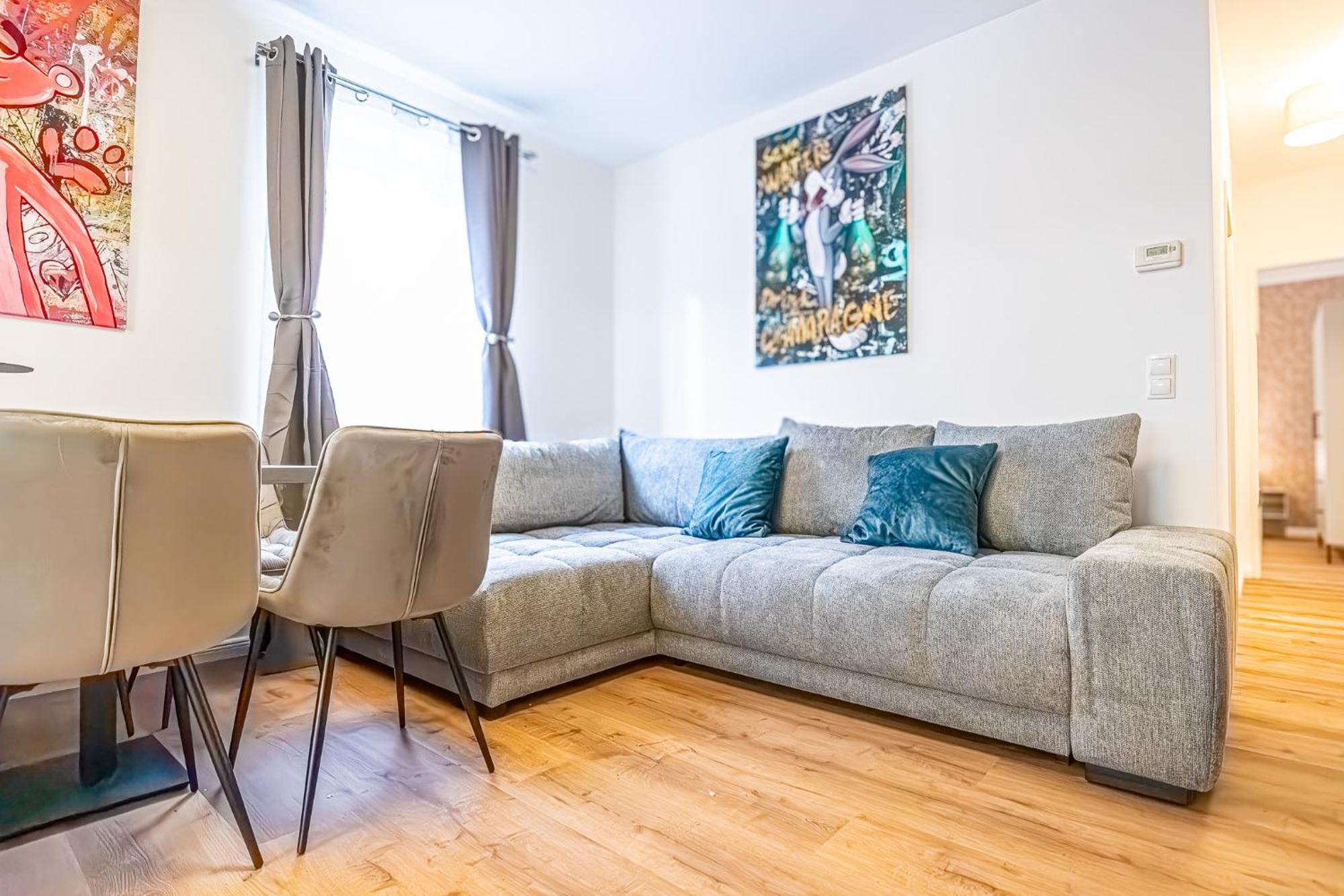 Charming 1Br And 1Lr Apt Modern Design Donaustadt Vienne Extérieur photo