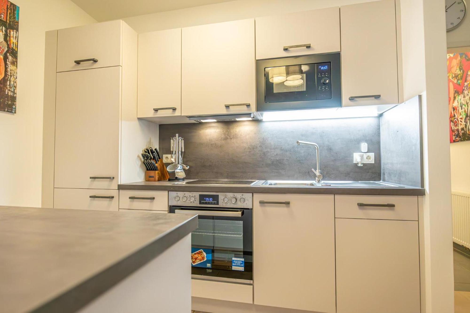 Charming 1Br And 1Lr Apt Modern Design Donaustadt Vienne Extérieur photo